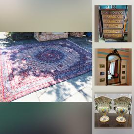 MaxSold Auction: This online auction features Canopy Bed, Antique Furniture, Oriental Rugs, Costume Jewelry, TVs, Vintage Geisha Figures, Venetian Masks, vintage horse brasses, Vintage Ceramics, Copper Plated Pans, Vintage Crates, Art Glass and much more!