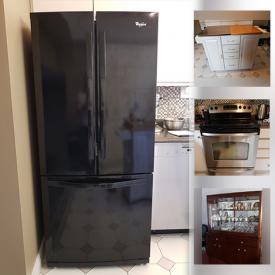 MaxSold Auction: This online auction features a portable kitchen island, zero gravity chairs, electric range, refrigerator, Royal Sealey flatware, Royal Albert dishware, chandelier, dining buffer and hutch, dining table, decorative vase and much more!