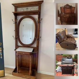 MaxSold Auction: This online auction features Howard Miller Wall Clock, Waterford Crystal, BBQ Grill, Teak Furniture, Garden Tools, Bikes and much more!