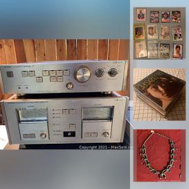 MaxSold Auction: This online auction features many collectibles, antique and vintage items - Comics, vinyl, audio equipment, antiques, jewelry, video games, toys, furniture, artwork, books, paintings, memorabilia, dishes, kitchenware, sports equipment and much more.