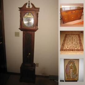 MaxSold Auction: This online auction features Cookware, Vintage furniture, Kitchen Appliances, Statues, Vintage Cameras, Board Games and Puzzles, Grandmother Clock, Antique Quilts, Antique Vanities and Furniture, Exercise Equipment, Sewing Machine Table and much more.