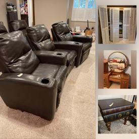 MaxSold Auction: This online auction features Outdoor Sheds, Gardening, Clothes Dryer, Bikes, Nintendos, Pool Table, Furniture, Piano, Popcorn Machine, Jewelry, Electric Guitar, Movie Chairs, Lamps, Art, Pentax Camera and much more.