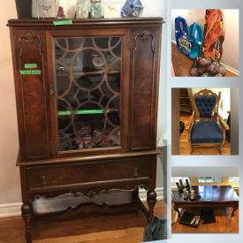 MaxSold Auction: This online auction features Wrought Iron Outdoor Set, Furniture, Art, Japanese Tea Set, Ikea, Toys, Sports Equipment, Legos and much more.