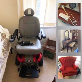 MaxSold Auction: This online auction features fine china, Royal Doulton, silver plate, rocking glider, wooden dresser, vanity with bench, adjustable bed, books, audio system, bookshelves, wall art, musical instruments, HP laserjet, board games and much more!