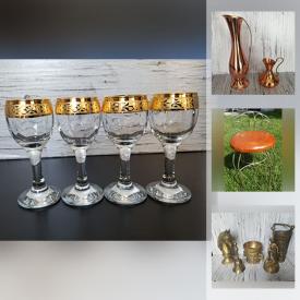 MaxSold Auction: This online auction features Antique Brass, Depression Glass, Vintage Pyrex, Vintage Blue Fenton Glass, Milk Glass, Art Pottery, Vintage Libbey Glassware, Art Deco Vase, Pyrex Teapot and much more!