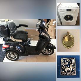 MaxSold Auction: This online auction features fine jewelry such as a diamond ring, sapphire brooch, smokey quartz pendant, emerald and diamond ring, coins, small kitchen appliances, bar items, dehumidifier, original art, prints, canning supplies, office items, needlepoint, household items, mobility scooters and much more!