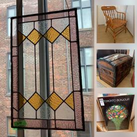 MaxSold Auction: This online auction features tools, art prints, stain glass panels, vintage wooden chests, jewelry, small appliances and much more!