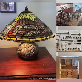 MaxSold Auction: This online auction features dressers, shelves, recliners, bed frames, mirrors, dining sets, kitchenware, kitchen electronics, lamps, guitar, patio furniture, tv, camping gears, sport gears, tools and much more!