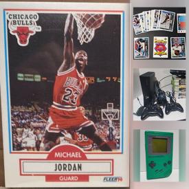 MaxSold Auction: This online auction features Pro Sports trading cards, including boxed sets, Trading cards for popular Movies, Cartoon characters, Desert Storm, Elvis and more, Magazine back issues, Sports memorabilia, Video games including PlayStation 2, 3, Xbox, 360, Gameboy, DS, vintage computer games, Strategy guides and much more!