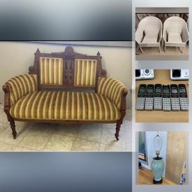 MaxSold Auction: This online auction features Upholstery Springs, Foam Pieces, Fabric, Wicker Furniture, Draper Rods & Rings, Office Supplies, Blinds, Upholstery Materials, Drapery Hardware, NIB I Beam Kits, Lamps and much more!