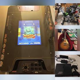MaxSold Auction: This online auction features Head2head arcade tabletop, vintage china, silver plate, Yamaha keyboard, Celestron telescope, Proform spin bike, Phantom drone, robot vacuum, lumber, electric guitar, acoustic guitars, light fixtures, small kitchen appliances, mini trampoline, guitar trainers, exercise equipment, NIB Lord of the Rings board game, pottery, TV mounts, Xbox One with games and much more!