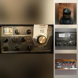 MaxSold Auction: This online auction features new and used HAM equipment including Transceivers, Amps, Speakers, Power supplies, Filters, Tuners, Outlets, Monitors scope and other audio components