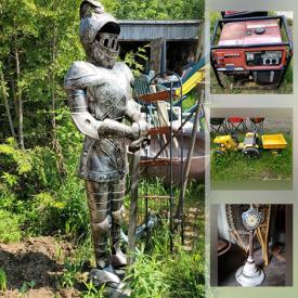 MaxSold Auction: This online auction features artworks, musical instruments, vintage items, collectibles dolls and plates, antique spinning wheel, Armour F, Yankee clipper sled, generator, books, hardcover books, Games and Puzzles, yard tools, carving, lawnmower, snow thrower, trimmer, golf clubs, kid's jeep, kid's tractor, trailer and much more.