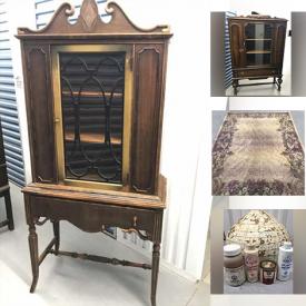 MaxSold Auction: This online auction features Theatre Seats, Massage Table, Antique China Cabinets, Porcelain Bisque Doll, Antique Phonograph and much more!