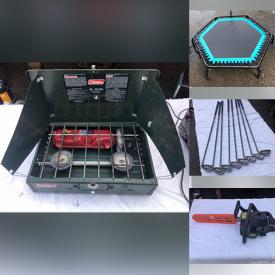 MaxSold Auction: This online auction features Golf Clubs, Stereo Components, Camping Gear, Computer Equipment, Exercise Equipment, Small Kitchen Appliances, Power Tools, Bikes & Racks, VR Goggles, Reel Mower, Video Game Systems and much more!