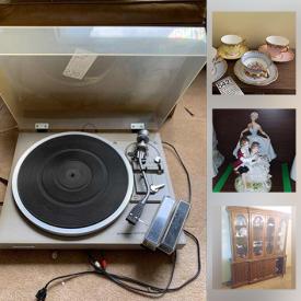 MaxSold Auction: This online auction features a dresser, storage shelf, table, bookshelf and more, small kitchen appliances, Mikasa dish set, English bone china, crystal, dishware, baking dishes, Lladro and other figurines, stone carvings, wall art, books, Nintendo and games, canes, Samsung TV and much more!