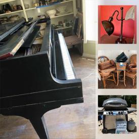 MaxSold Auction: This online auction features Baby Grand Piano, Art Pottery, Wall Art, Vintage Furniture, MCM Furniture, Wicker Furniture, Costume Jewelry, Adirondack Chairs, Fire Pit and much more!
