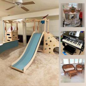 MaxSold Auction: This online auction features marble Indian temple, IKEA chairs, convertible bed, rocking chair, dining room table, and Broyhill TV cabinet, lawn equipment, children’s toys, small kitchen appliances, AV equipment, wall art and much more!