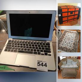 MaxSold Auction: This auction features MacBook Air, Patio Furniture, Privacy Room Dividers, Desks, Area Rugs, Sleeper Sofa, Vintage furniture, Artwork, Kitchenware, Kitchen Appliances, Roya Doulton, Mexico Sterling Silver, Retro items, Costume Jewelry and more.