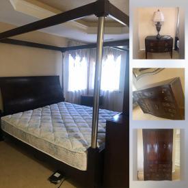 MaxSold Auction: This online auction features a complete Bedroom set including bed, dressers, side table and more.