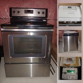 MaxSold Auction: This online auction features dishwasher, stove and digital thermostats.