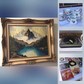 MaxSold Auction: This online auction features Salt & Pepper Shakers, Porcelain Pipes, Art Glass, Binoculars, Tiffany Lamp, Decorative Plates, Video Games, Vintage Postcards, LPs, DVDs, Beer Steins, Electric Lawnmower and much more!