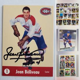 MaxSold Auction: This online auction features Sports Trading Cards includes Matthew Tkachuk, Patrick Roy, Manon Rheaume, Joe Montana, Michael Jordan, Patrik Laine, Fernando Tatis, Drew Brees, Jeff Gordon, and Non-Sports Trading Cards includes Star Wars, Marvel, Yugioh, Pokemon, Replica Rings and much more!