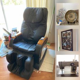 MaxSold Auction: This online auction features Mikasa, new sheet sets, massage chair, end tables, Windsor sofa, display cabinet, and MCM cabinet, wall art, decorative plates, Asian decor and much more!