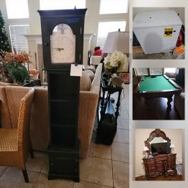 MaxSold Auction: This online auction features barstools, Dining Table and Chairs, Rice Cooker, Slow Cooker, wall art, Christmas Trees, Ornaments and Wrapping Paper, Three-piece entertainment center, Wicker Sofa, pool table and much more!