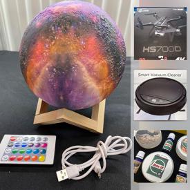 MaxSold Auction: This online auction features New in Open Box Items such as Drones, Massagers, Gaming Gear, Pet Supplies, Outdoor Camera, Power Tools, Infrared Thermometers, Dash Cam, Solar Landscape Lights, Video Doorbell, Tablets and much more!