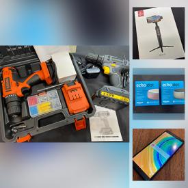 MaxSold Auction: This online auction features New in Open Box Items such as Smart Phones, Gaming Gear, Vacuum, Security Cameras, Drones, Pet Supplies, Digital Microscope, Baby Monitor, RC Car, Teleprompter Set, Web Cams, and Comics, LPs and much more!