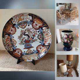MaxSold Auction: This online auction features Small Kitchen Appliances, Hand Carved Drum, Japanese Imari Ware, Wicker Furniture, Moorcroft. Original Norris Drawing. Clay Samurai, Minton Figures and much more!