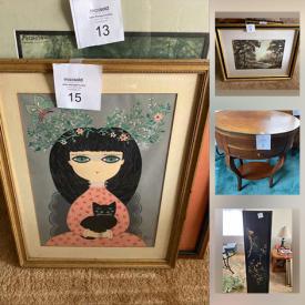 MaxSold Auction: This online auction features Sleigh bed, Chinese panels, framed artwork and more!