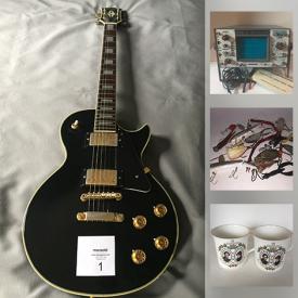 MaxSold Auction: This online auction features Electric Guitar, Oil Paintings, Royal Memorabilia, Area Rug, Bosson Heads, Decorative Plates, MCM Lamp, Vintage Cranberry Glass, Art Glass, Antique Serving Platters, MCM Teapots, Art Pottery, Vintage Fishing Tackle, Cookie Jar, Printer, Vintage Golf Clubs and much more!