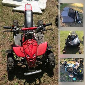 MaxSold Auction: This online auction features Vintage Coolers, Supercycle Bikes, Skidoo, Utility Trailers, Window AC, Toys, Power Tool, Ladies Outerwear, Mini 4 Wheelers, Push Mower, Snow Blower and much more!