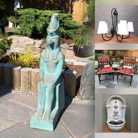 MaxSold Auction: This online auction features Wall Fountain, Magnetic Board, Wood Relief Carving, Jewelry, Baseball Gloves, Folding Screen, Coins, Hand Carved Wood Statues, Legos, Fitbit, Cowboy Boots, Push Mower, Mini Fridge, Vintage Oil Drip Lamp and much more!