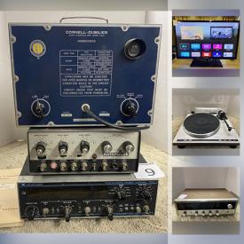 MaxSold Auction: This online auction features Audio Equipment such as Turntables, Tape Deck, Amplifiers, Receivers, Tuners, and Portable Induction Cooktop, TVs and much more!