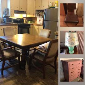 MaxSold Auction: This online auction features including Antique dressers, cabinets, and chairs, Games, Lamps, Vintage gas cans, Cocoa Cola cooler, Antique tools, Workshop supplies & hardware, Golf caddies and much more!