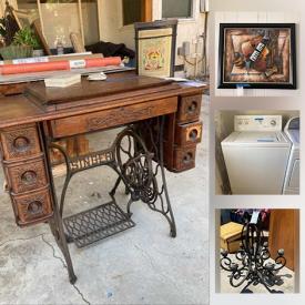 MaxSold Auction: This online auction features NIB Glass Sink, Chandeliers, Vintage Furniture, Vintage Artwork, Yamaha Keyboard, June Marie Art, White Sleigh Bed, Carnival Glass, Vintage & Antique Books, Sports Memorabilia, Toys, Washer, Vintage Costume Jewelry and much more!