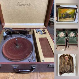 MaxSold Auction: This online auction features vintage steel top kitchen table, vintage sewing machines, vintage mink coats, DVDs, vintage perfection oil heater and much more!