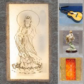 MaxSold Auction: This online auction features Jade Gold Gilt Spinach Panels, Amber Beads, Cloisonné Silver Beads, Emerald Beads, MCM Lighting, Art Glass, Antique Books, Acoustic Guitars, Jade Bangles, Coins and much more!