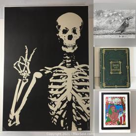 MaxSold Auction: This online auction features Children’s Books, Sale Catalogs, Art Books, Garden Art, Projector, Tadao Tanadori Vintage Prints, Deborah Hiatt Vintage Framed Prints, Printers, Camera, and Much More!!