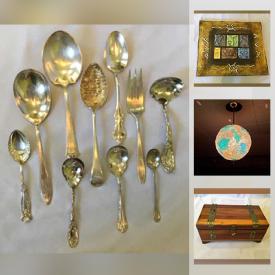 MaxSold Auction: This online auction features Coins, Stamps, MCM Moroccan Style Bar Lights, Vintage Earrings, Vintage Watch Fobs, Camphor Glass, Vintage Records, Vintage Wall Outlet Covers, Antique Cruets, Art Supplies, Pet Supplies and much more!