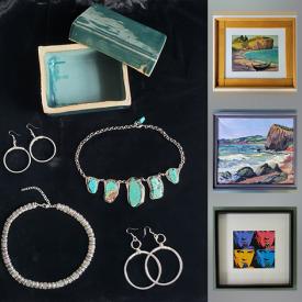 MaxSold Auction: This online auction features Signed Original Art & numbered Prints, Sterling and Gemstone jewelry, Vintage cufflinks, Artists Collections Books, Perfumes, Mobility aids, Cookbooks and much more!