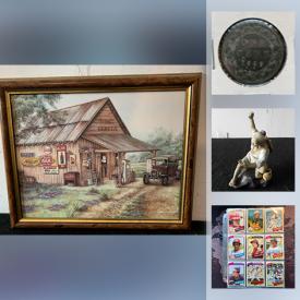 MaxSold Auction: This online auction features Bongos, Figurines, Coins & Banknotes, Die-Cast Toys, Framed & Unframed Wall Art, Collectible Plates, Art Glass, Hockey Medallions, Sports & Non-Sports Trading Cards, Costume Jewelry, Comics, LPs, DVDs, Legos, Yarn and much more!