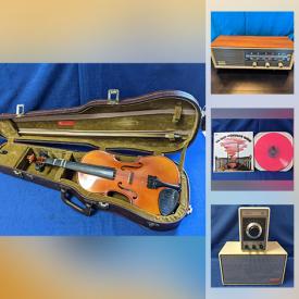 MaxSold Auction: This online auction features vintage electronics, musical instruments, vinyl records, MCM kitchenware, toys, beer stein, stone carving, Pyrex, movie posters, pop culture T-shirts, antique book and much more!