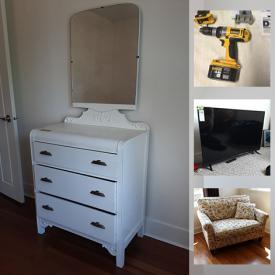 MaxSold Auction: This online auction features Indigenous art, 41” TV, furniture such as La-Z-Boy couch, resin side tables, antique armoire, and wooden desk with chair, lamps, Xbox 360, 49” Vizio TV, wall art, DVDs, CDs, books, power tools, bike roof rack, lumber, wine fridge, hardware, tool chests, kitchen faucet, diving gear, wall art, kitchen cart, area rugs, camping gear, glassware, small kitchen appliances, dinghy and much more!