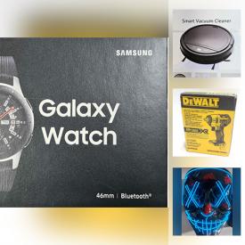 MaxSold Auction: This online auction features New products such as Samsung Watch, Power Tools, Beauty Appliances, Smart Phone, Fitbit, Projector, Gaming Gear, Video Doorbell, Bubble Machine, Yard Tools, Massagers, LED Mask and much more!