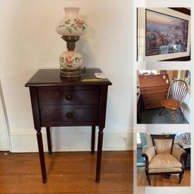 MaxSold Auction: This online auction features metal Soldiers miniatures, furniture such as card file cabinet, wood dresser, side tables, and upholstered chairs, history books, small kitchen appliances, wall art, electric fireplace, lamps and much more!