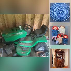 MaxSold Auction: This online auction features Hand Tools, Office Supplies, Depression Glass, Decorative Plates, Deft Blue, Pet Supplies, Camping Gear, NIB Ceiling Fan, NIB Toilet, Vintage Toys, Board Games, Coins, Collector Plates, Jewelry, Vintage Books, Framed & Unframed Prints, Lawnmower and much more!
